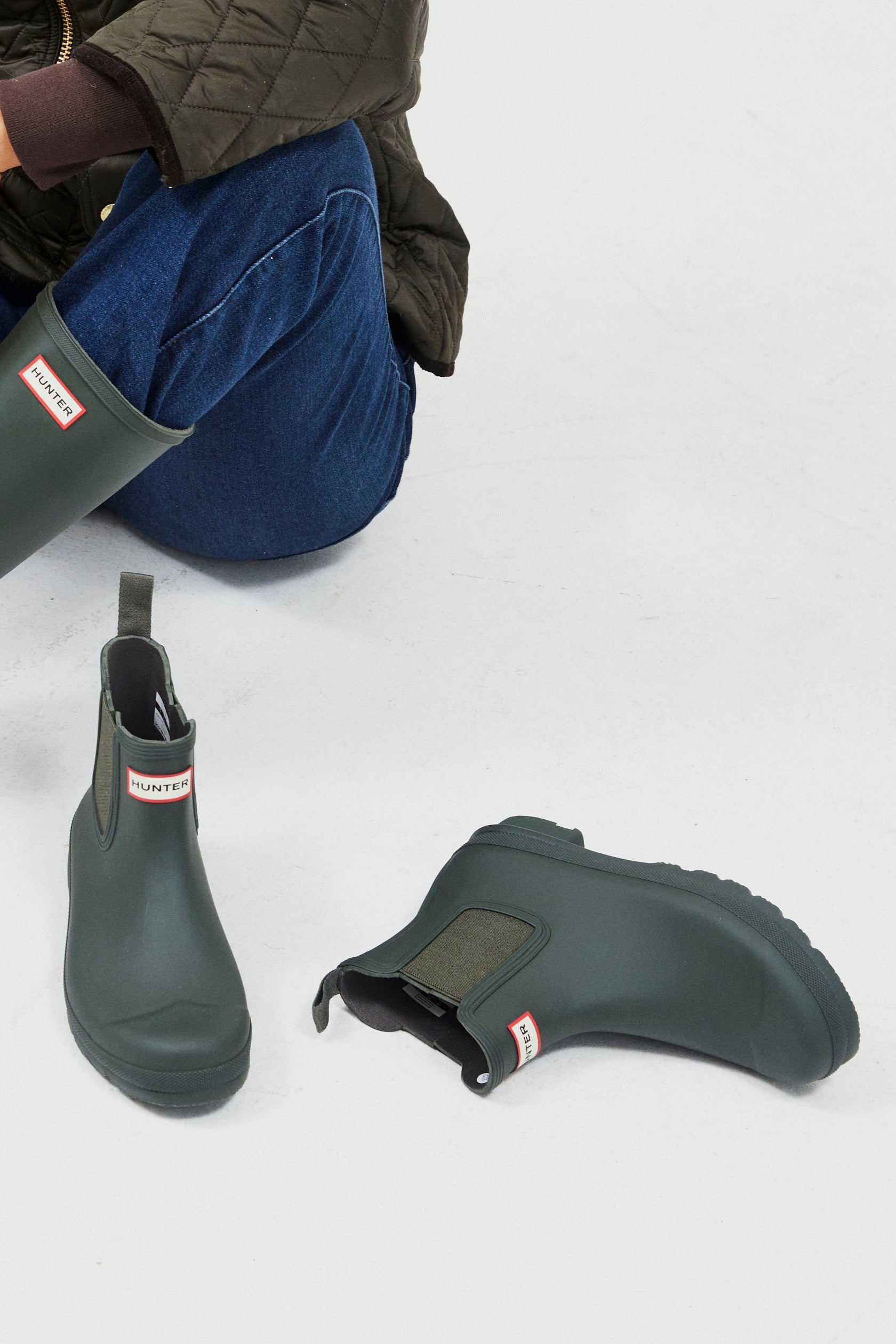 Original Chelsea gummistøvler - Dark Olive